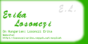 erika losonczi business card